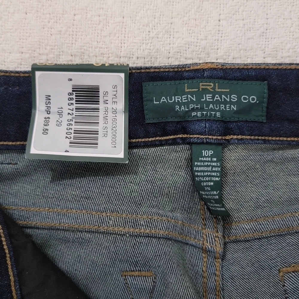 NWT POLO RALPH LAUREN Womens Jeans Blue 10p 29  Premier Skinny Ankle
